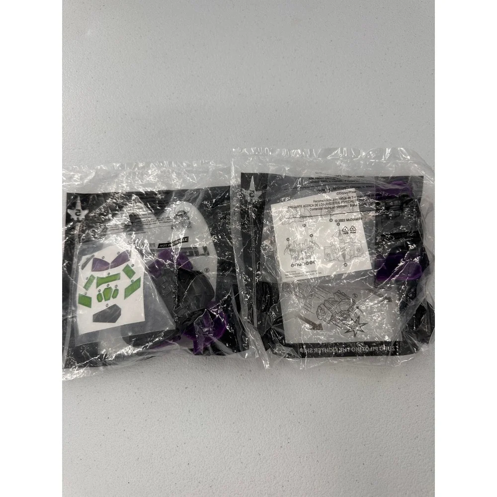 McDonalds Lightyear Toy Zurg Piloting the Fighter Ship Lot of 2 Purple Kids Toy